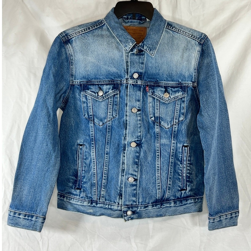 Levi's Premium Custom Tie Dye Denim Trucker Type III Jacket Men's M - Picture 1 of 8
